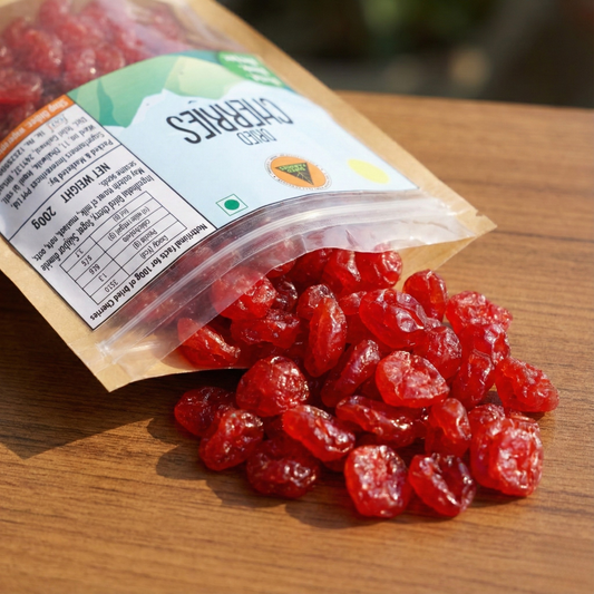 Superfarmers Dried Cherries 200g – Sweet & Tangy Pitted Cherries for Snacking & Baking