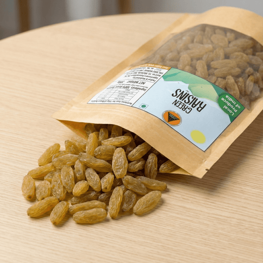 Superfarmers Premium Green Raisins (Kishmish) – 100% Natural Indian Harvest (200g / 500g)