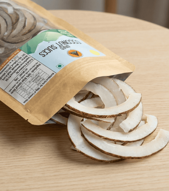 Superfarmers Dried Coconut Slices – 100% Natural & Unsweetened Indian Produce (200g)