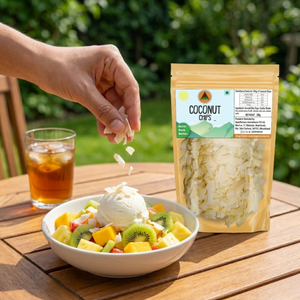 Superfarmers Coconut Chips – Sweet & Crunchy Coconut Flakes for Snacking & Baking (200g)