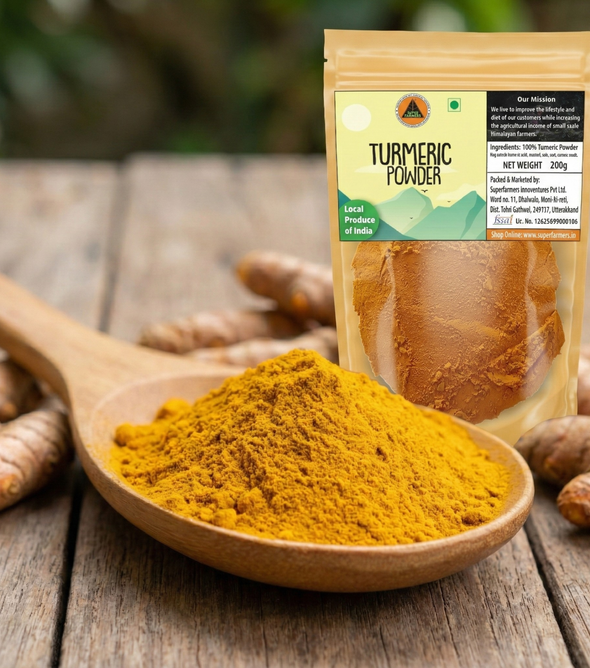 Superfarmers Turmeric Powder – Pure & Potent Haldi (200g) | Local Produce of India