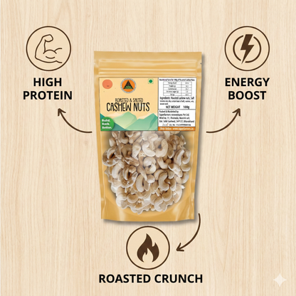 Superfarmers Roasted & Salted Cashew Nuts 100g – Crunchy & Savory