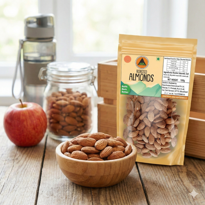 Superfarmers Roasted & Salted Almonds 100g – Crunchy & Nutritious