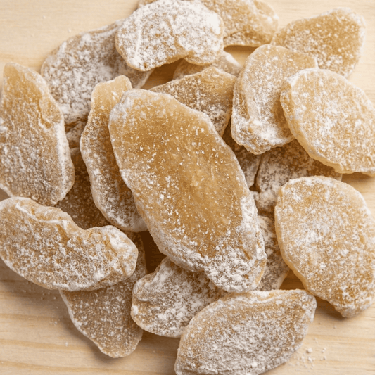 Superfarmers Dried Ginger Slices 200g – Sweet & Spicy Candied Ginger for Snacking