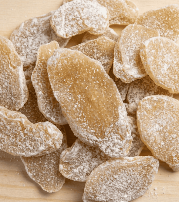 Superfarmers Dried Ginger Slices – Sweet & Spicy Candied Ginger for Snacking (200g)