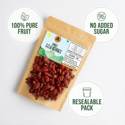 Superfarmers Dried Goji Berries 100g – 100% Natural & Unsweetened Superfood
