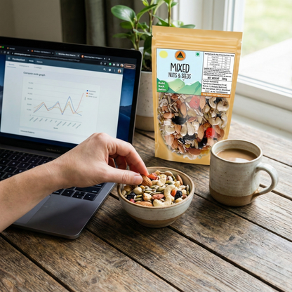 Superfarmers Premium Mixed Nuts & Seeds – High Protein Trail Mix with Almonds, Cashews & Berries (200g / 500g)