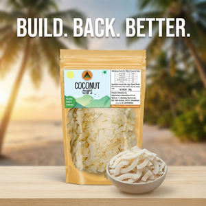 Superfarmers Coconut Chips – Sweet & Crunchy Coconut Flakes for Snacking & Baking (200g)