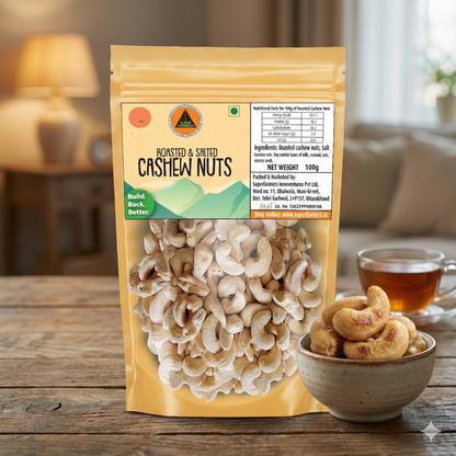 Superfarmers Roasted & Salted Cashew Nuts 100g – Crunchy & Savory