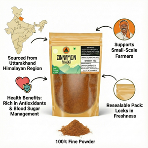 Superfarmers Cinnamon Powder – Locally Sourced from Uttarakhand Himalayas (100g)