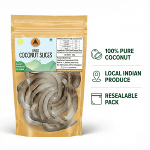 Superfarmers Dried Coconut Slices – 100% Natural & Unsweetened Indian Produce (200g)
