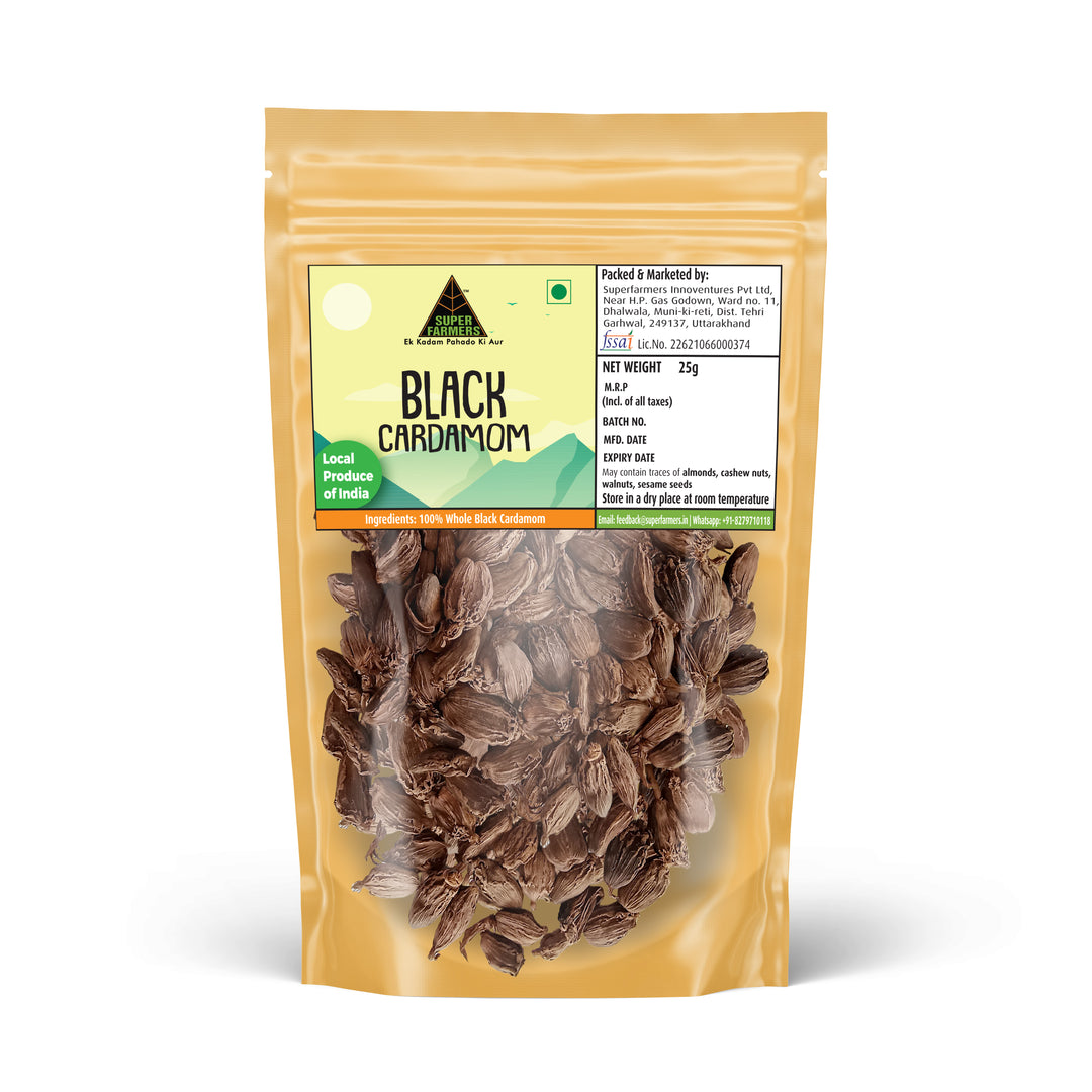 Black Cardamom (Whole) | Smoky, Bold & Resinous Pods