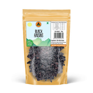 Black Raisins (Black Kishmish)| Seedless | Luscious, Caramel-Sweet & Chewy