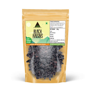Black Raisins (Black Kishmish)| Seedless | Luscious, Caramel-Sweet & Chewy
