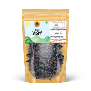 Superfarmers premium black raisins seedless 500g pack Indian produce