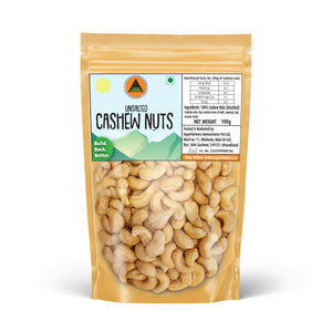 Superfarmers unsalted cashew nuts whole kaju kernels 100g pack