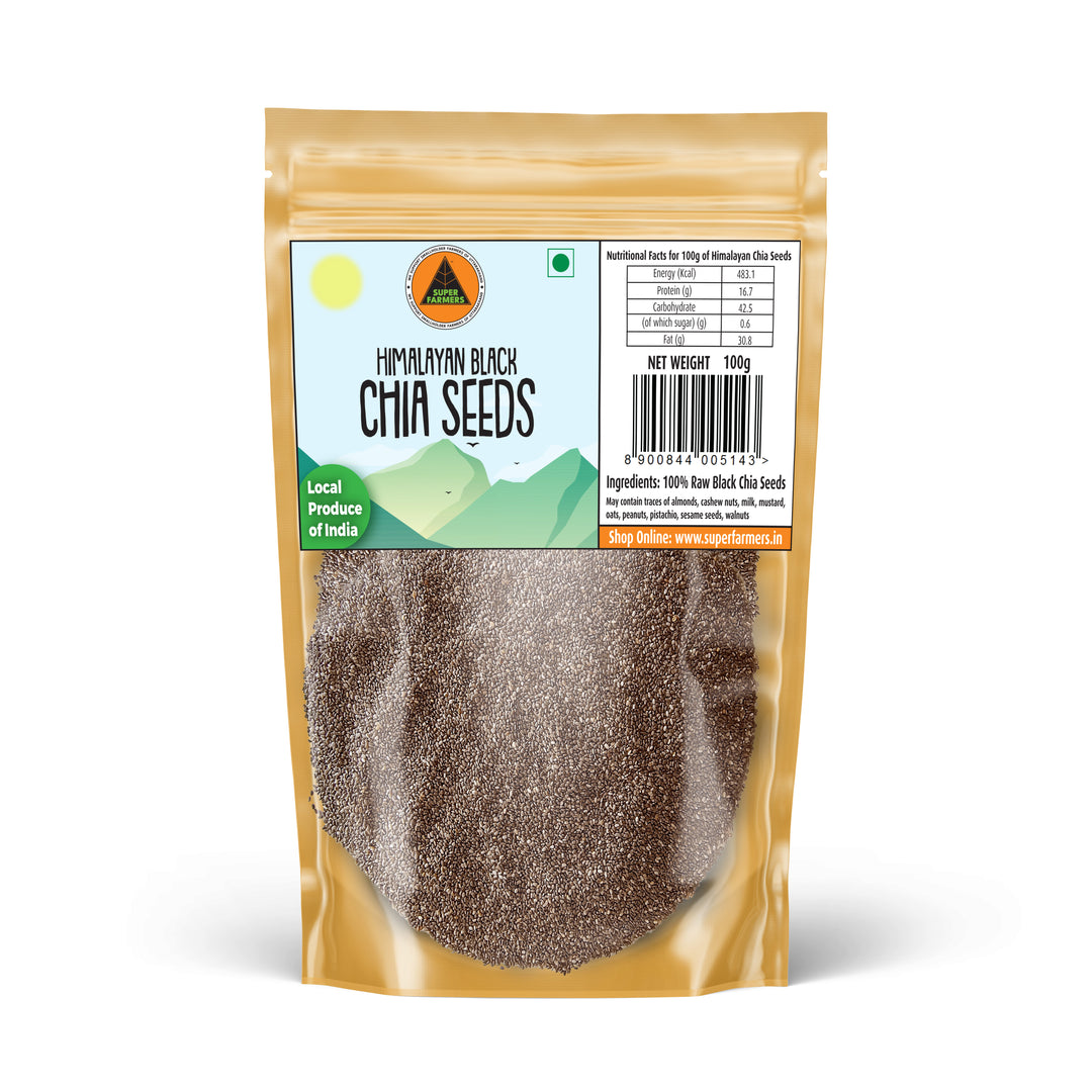 Himalayan Black Chia Seeds | Tiny, Nutritious & Omega-3 Rich