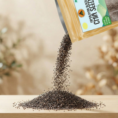 Superfarmers Himalayan Black Chia Seeds - Raw & Nutrient-Rich (200g)