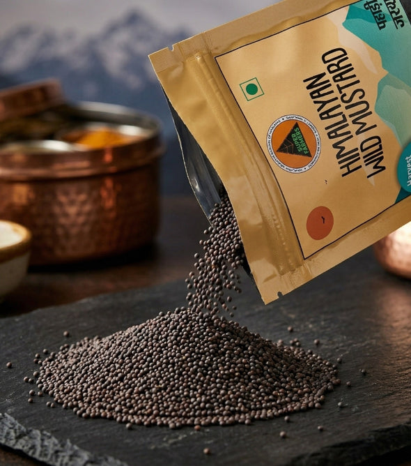 Superfarmers Authentic Himalayan Wild Mustard Seeds (Pahari Jakhiya) - 100g