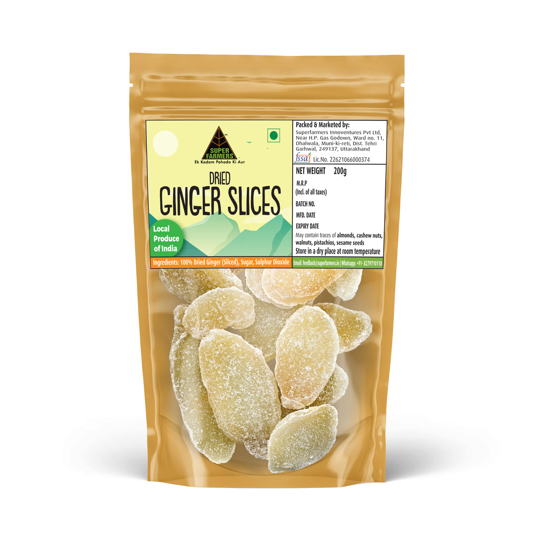 Dried Ginger (Slices) | Warm, Spicy & Aromatic
