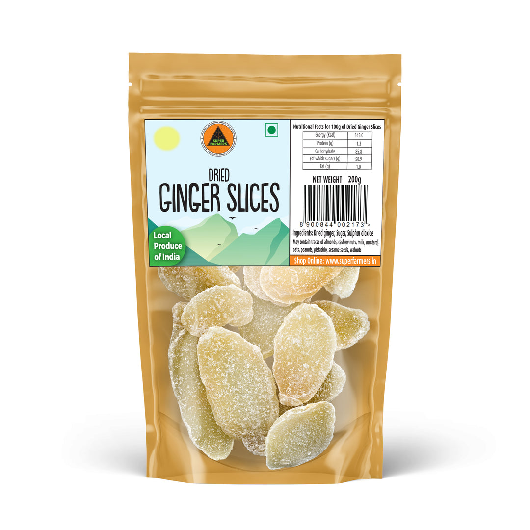 Dried Ginger (Slices) | Warm, Spicy & Aromatic
