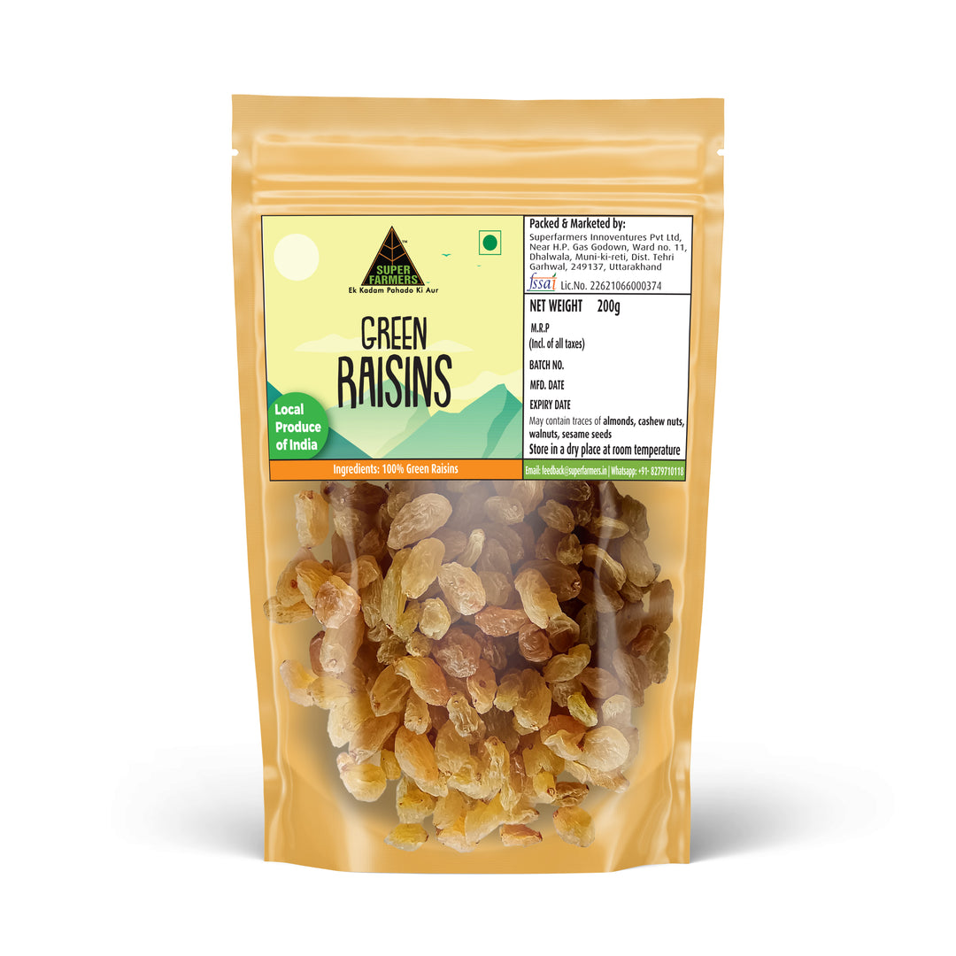 Green Raisins (Kishmish) | Sweet & Dried Grapes