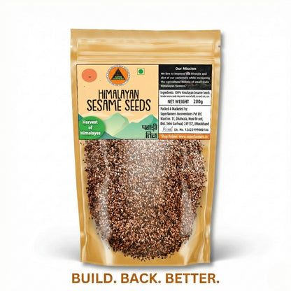 Superfarmers Premium Himalayan Sesame Seeds (Pahadi Til) – Raw & Unpolished (200g)