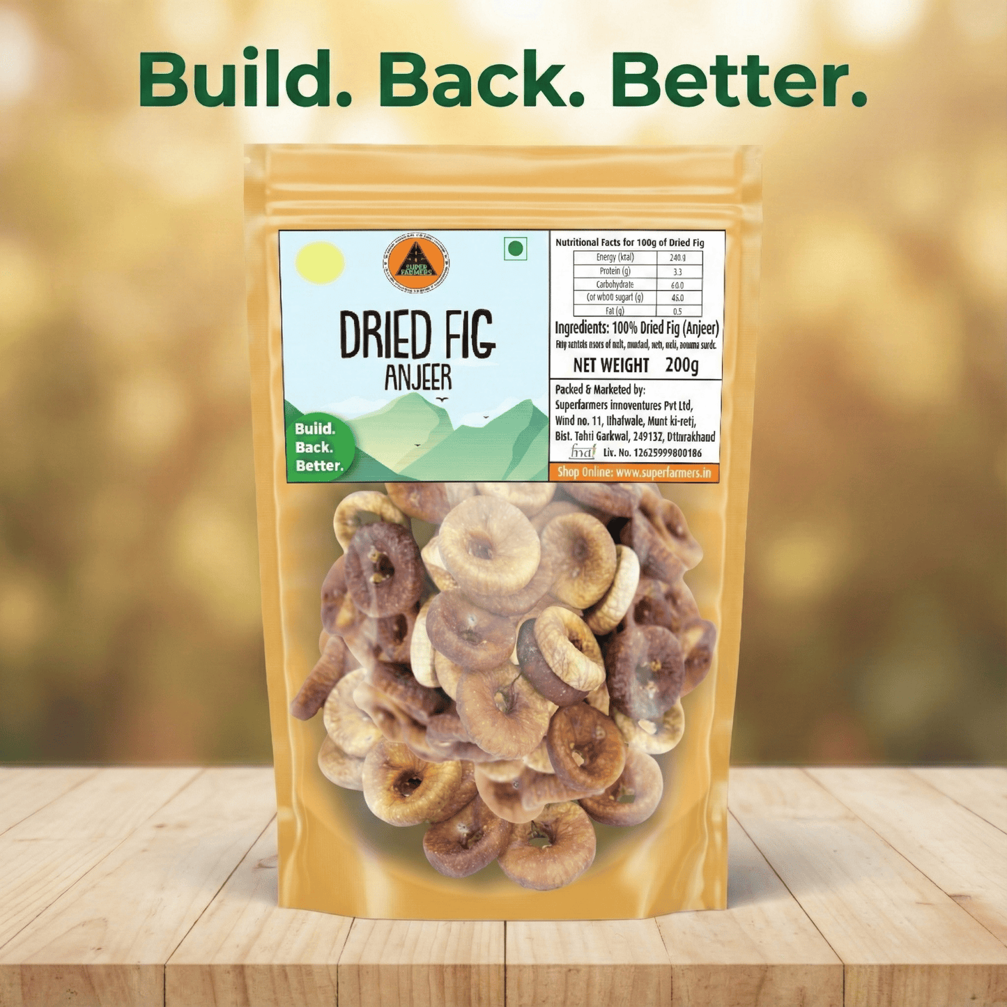 Superfarmers Dried Figs (Anjeer) – Premium 100% Natural & Unsweetened