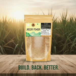 Superfarmers Premium Jaggery Powder (Desi Shakkar) | Natural Sweetener | 500g