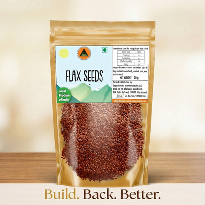 Superfarmers Premium Raw Flax Seeds (100g / 250g) | 100% Natural Local Produce