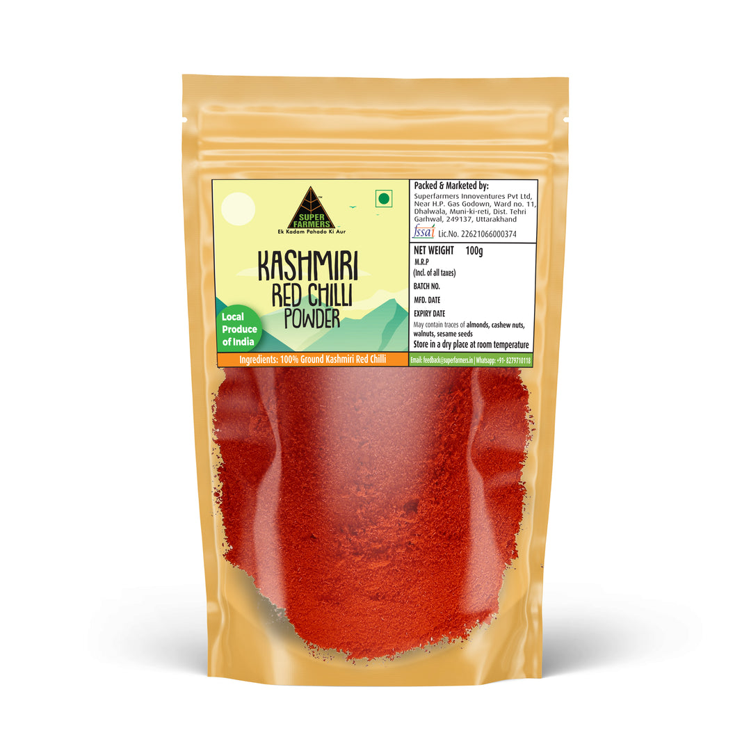 Kashmiri Red Chilli (Powder) | Mild, colourful & Fruity