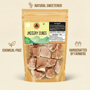 Superfarmers Natural Jaggery Cubes (500g) | Chemical-Free Desi Gud Bites
