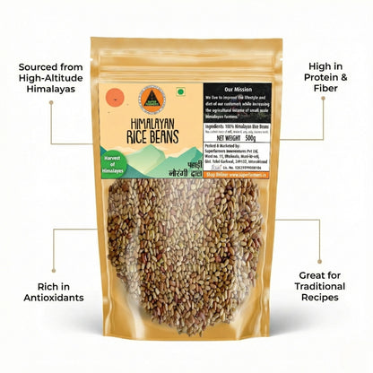 Superfarmers Premium Himalayan Rice Beans (Pahadi Naurangi Dal) – Whole & Traditional (500g)