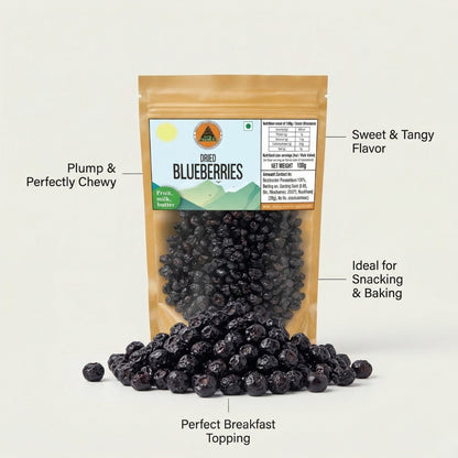 Superfarmers Premium Dried Blueberries – Sweet, Tangy & Chewy (100g)