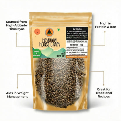 Superfarmers Premium Himalayan Horse Gram (Pahadi Gahat Dal) – Whole & Traditional (500g)