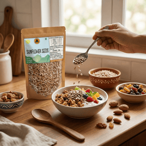 Superfarmers Raw Sunflower Seeds - 250g | Premium Local Indian Produce | Unroasted, Healthy Snack