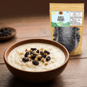 Superfarmers Premium Black Raisins – Seedless & 100% Natural Indian Produce (200g / 500g)