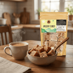 Superfarmers Natural Jaggery Cubes (500g) | Chemical-Free Desi Gud Bites