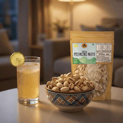 Superfarmers Salted Pistachio Nuts – Premium Roasted & Crunchy Pista (200g / 500g)