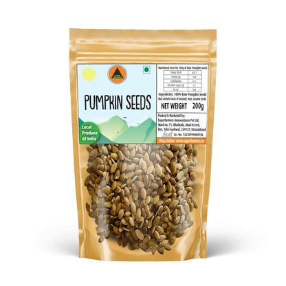 Superfarmers Premium Pumpkin Seeds (200g) – Nutrient-Dense Superfood for Snacking, Salads & Smoothies