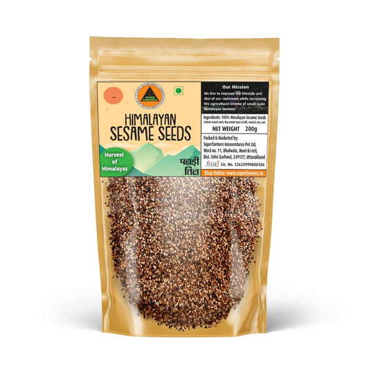Superfarmers Premium Himalayan Sesame Seeds (Pahadi Til) – Raw & Unpolished (200g)