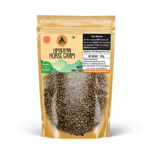 Superfarmers Premium Himalayan Horse Gram (Pahadi Gahat Dal) – Whole & Traditional (500g)
