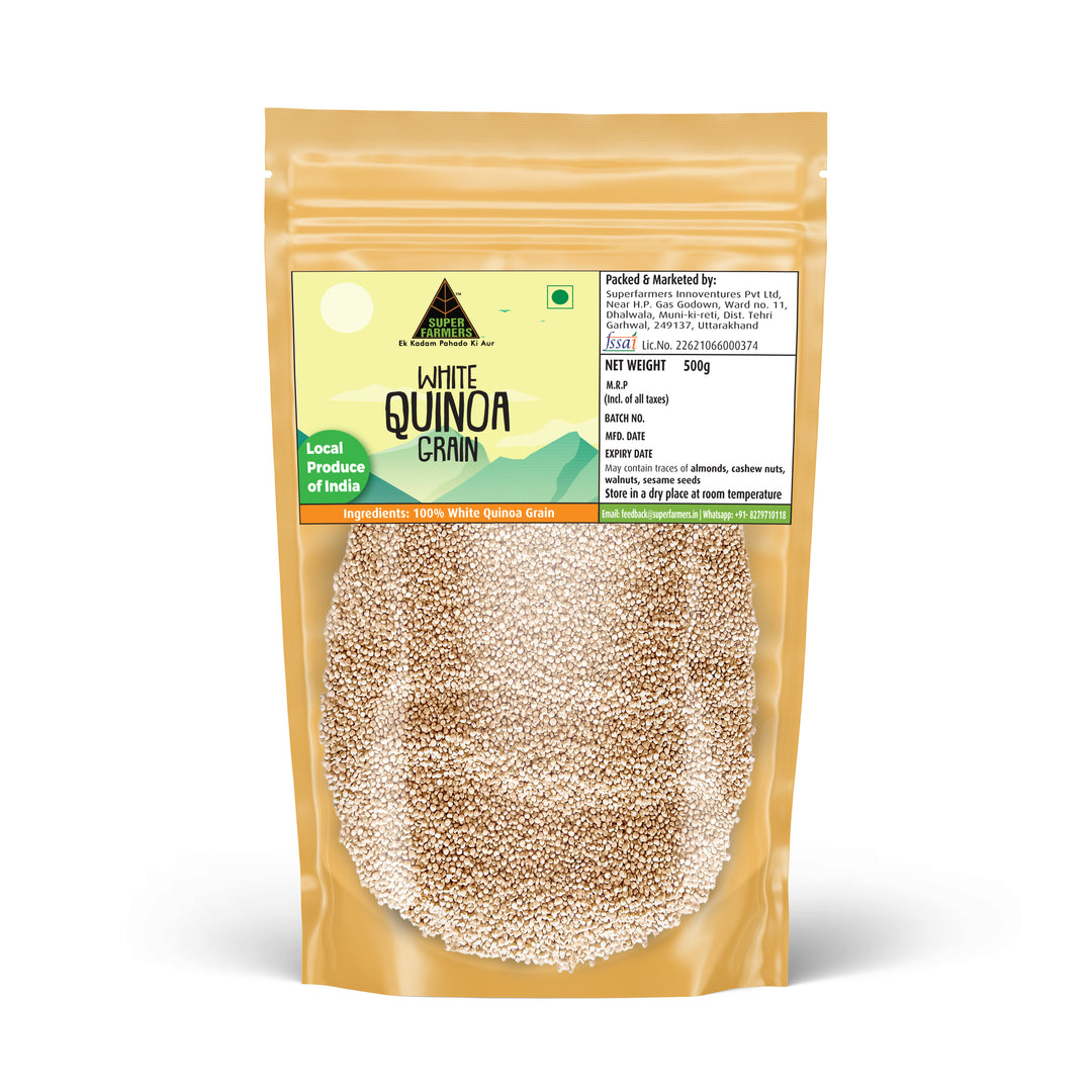 WHITE QUINOA GRAINS | 100% SORTEX CLEANED
