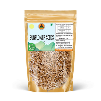 Superfarmers Raw Sunflower Seeds (100g / 250g) | Premium Local Indian Produce | Unroasted, Healthy Snack