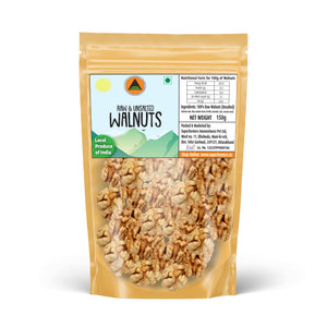 Superfarmers raw and unsalted walnuts kernels 150g pack Kashmiri produce