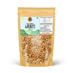 Superfarmers raw and unsalted walnuts kernels 375g pack Kashmiri produce